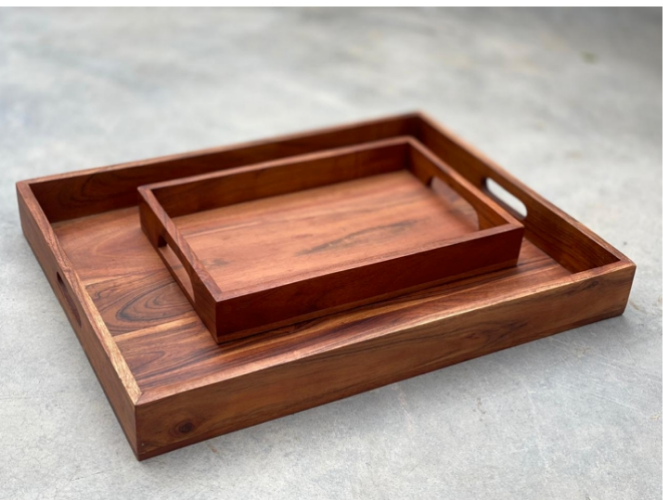 Large Tori Wooden Tray