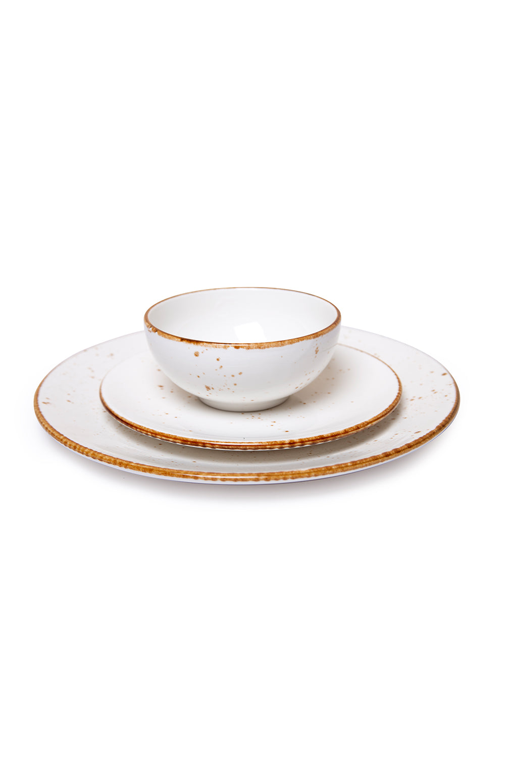 Set of 12 Casimir White Dinner Set- Set of 12