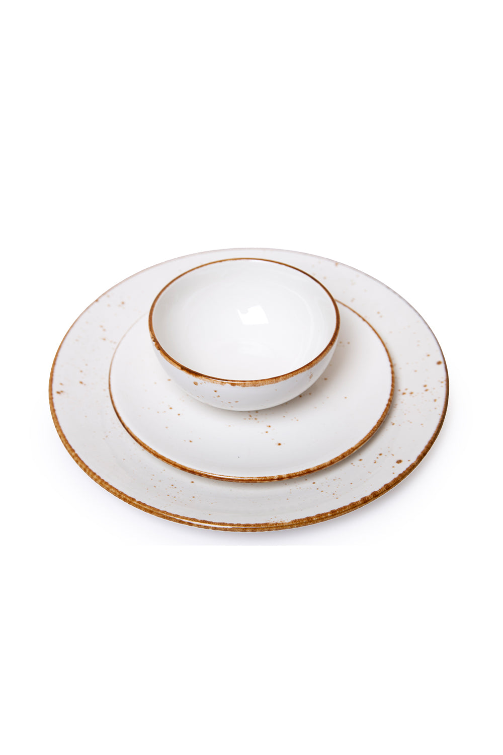 Set of 12 Casimir White Dinner Set- Set of 12