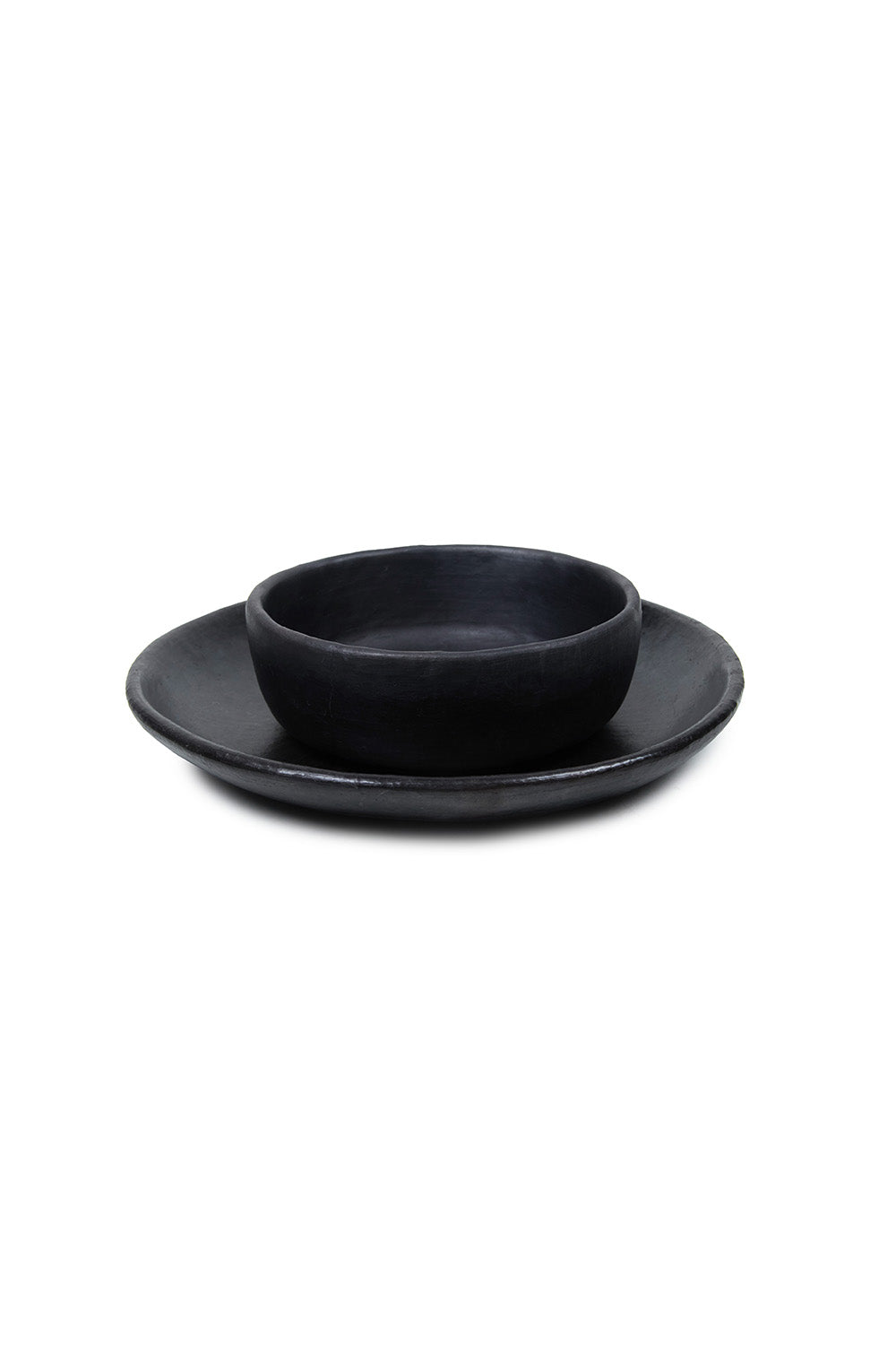 Longpi Black Pottery Dinner Set- Set of 8