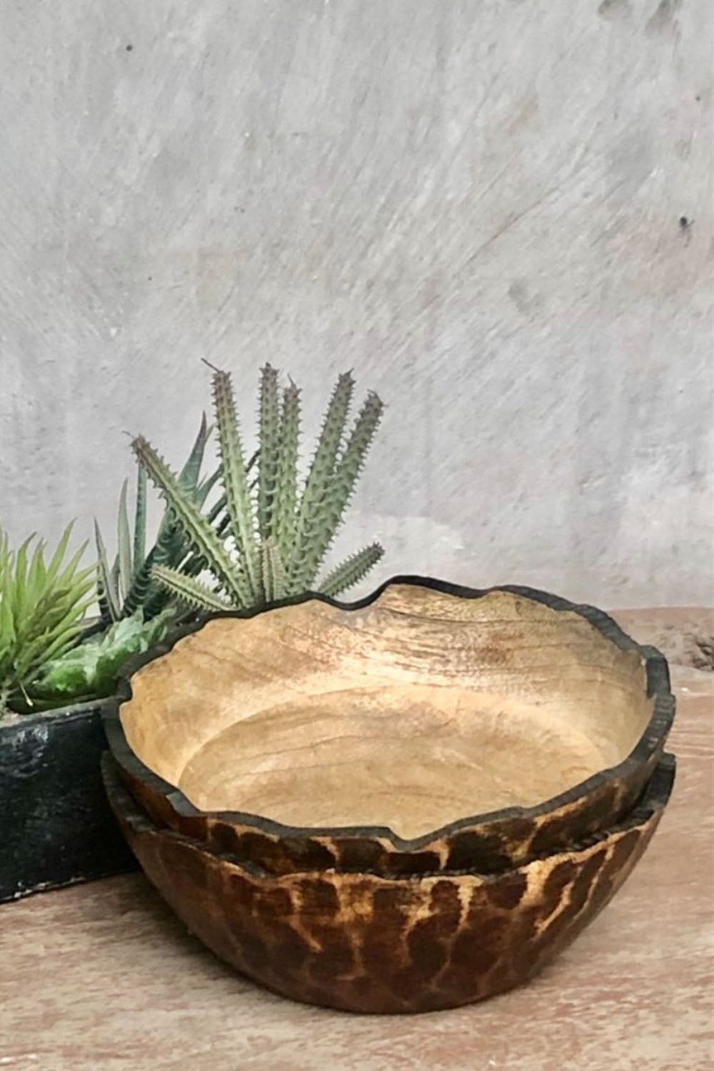 Rustic Wooden Bowl