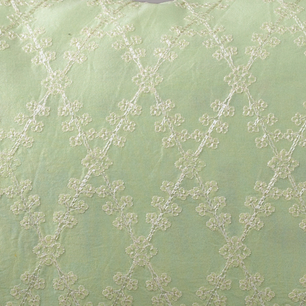 Sage Embroidered Cushion Cover