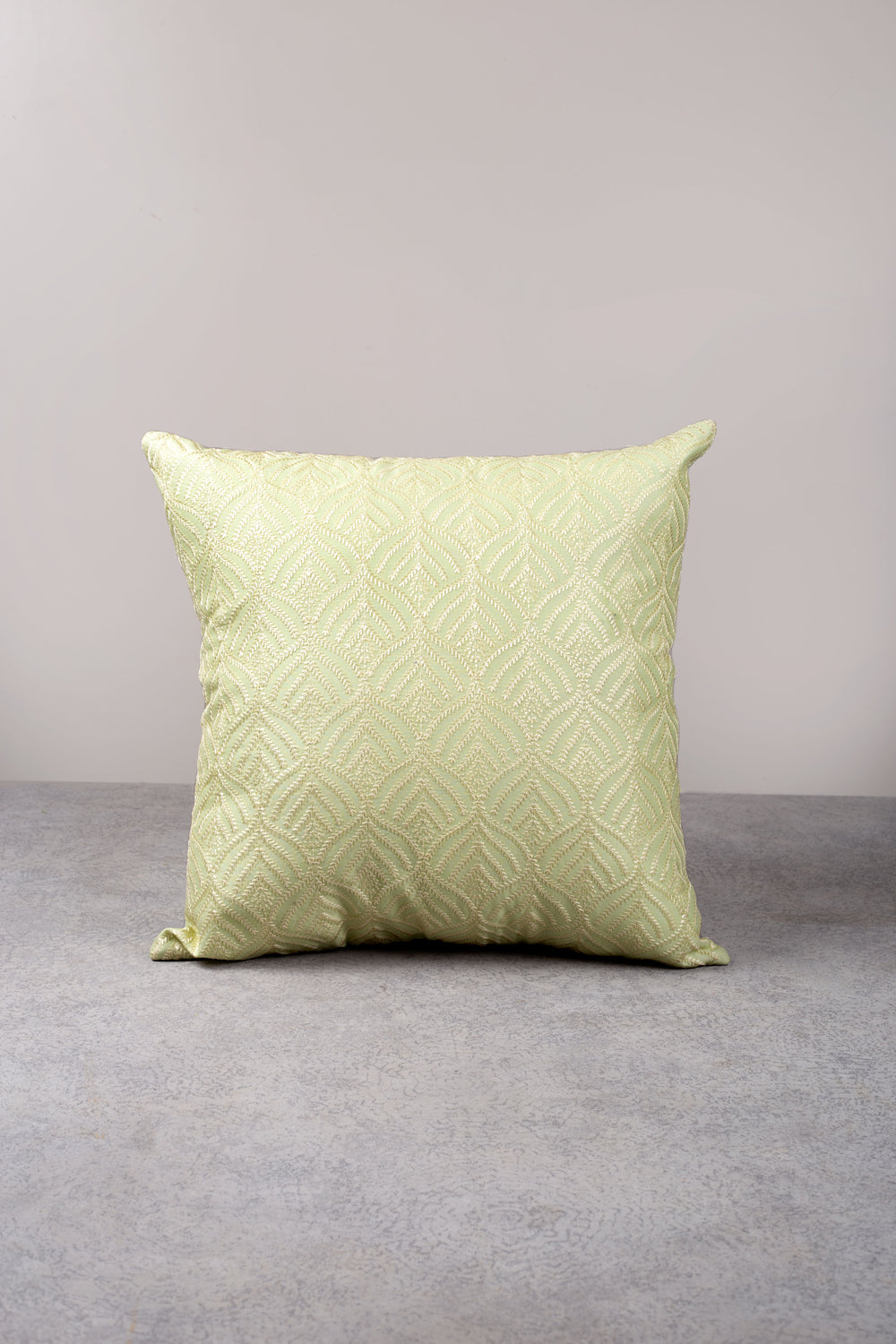 Sage Embroidered Cushion Cover