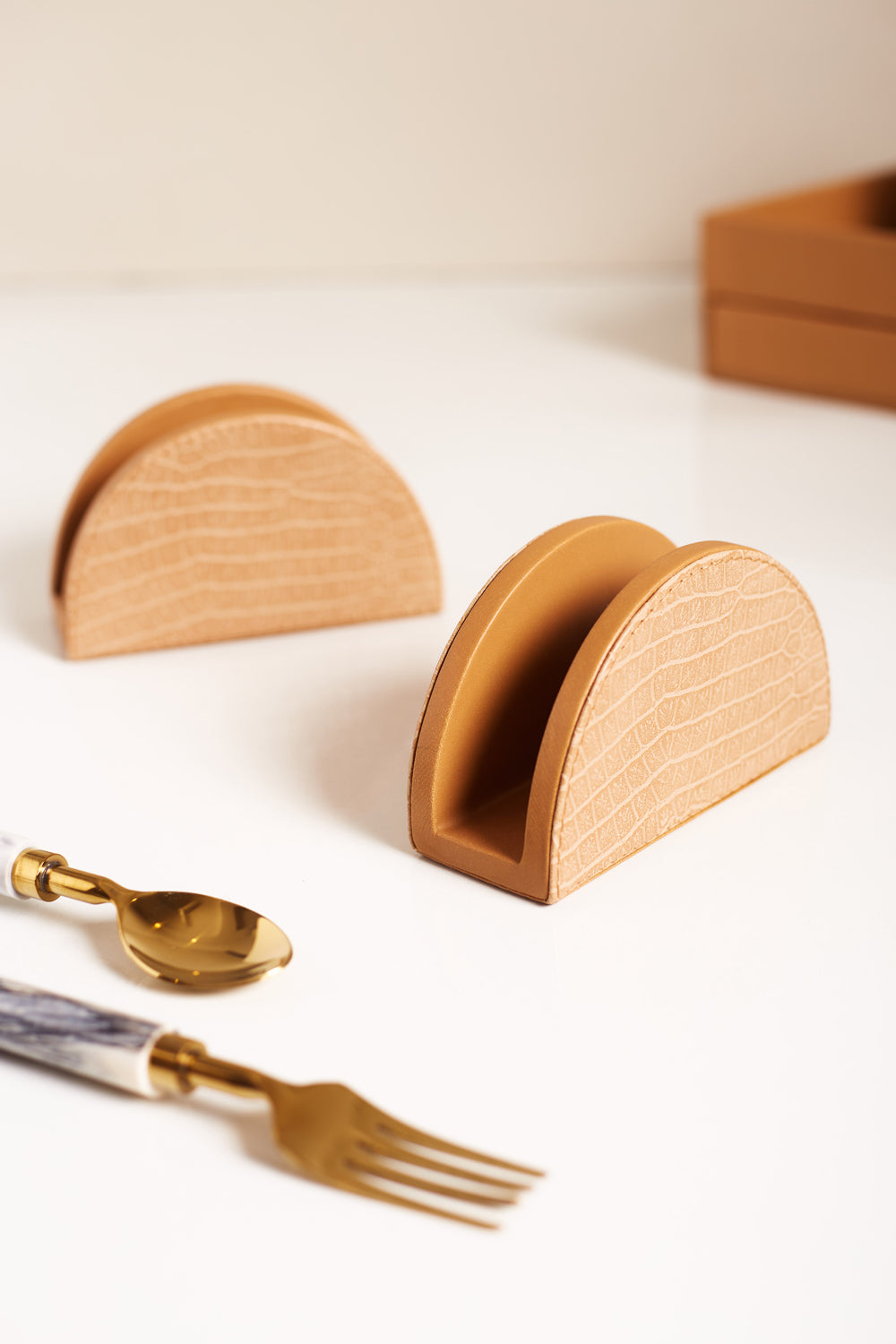 Lew Caramel Napkin Holder